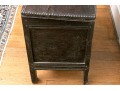 Antique British Carved Oak Coffer Chest, 18th Century