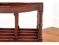 George III Style Mahogany Four Section Canterbury On Casters, 19th Century