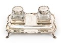 Charles Stuart Harris Sterling Silver Ink Standish, London Ca. 1897