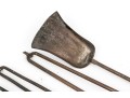 A Good Collection Of Six Fine Fireplace Tools: Double Lemon, Cannonball