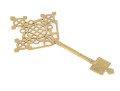 Antique Brass Handheld Coptic Cross
