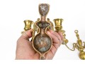 18th And 19th C. Brass Twin Light Sconces
