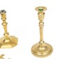 Collection Of Antique Brass Candlesticks