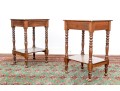 Handsome Pair Of Antique Sheridan Style Side Tables