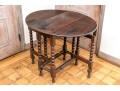English 18th C. Oak Bobbin Turned Gate Leg Table