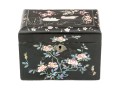 Chinese Export Lacquered And Mother Of Pearl Inlaid Tea Caddy, 19th Century