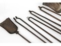 A Good Collection Of Six Fine Fireplace Tools: Double Lemon, Cannonball