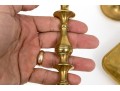 Four Brass Candlesticks And Chambersticks