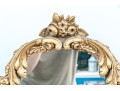 Elegant Hollywood Regency Vanity Table With Three Section Vanity Mirror