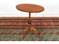 New England Slipper Foot Tilt-top Pedestal Candle Stand, Ca, 1800-1820