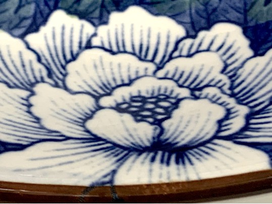 Large Japanese Sun Ceramics Toyo Koi Fish Ceramic Bowl