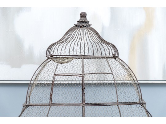 Fantastic Vintage Wire Birdcage With Removable Trays