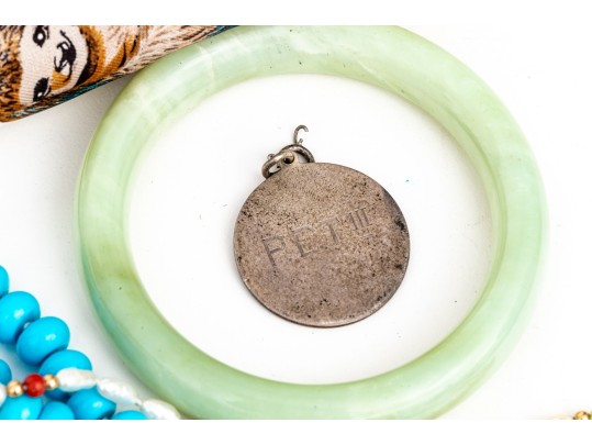 Collection Of Assorted Costume Jewelry Pieces And Scarves