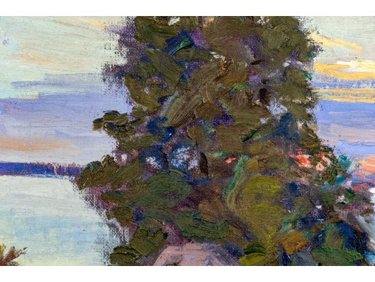 William A. Drake (Canadian-American, 1891-1979) Oil On Board, Landscape, 1969