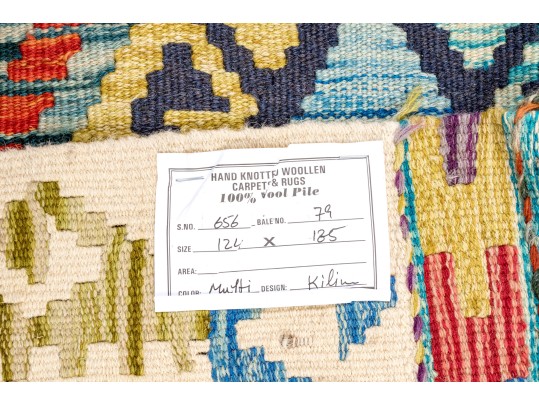 Hand Woven Wool Pakistan Kazak Carpet, 4' X 6', New
