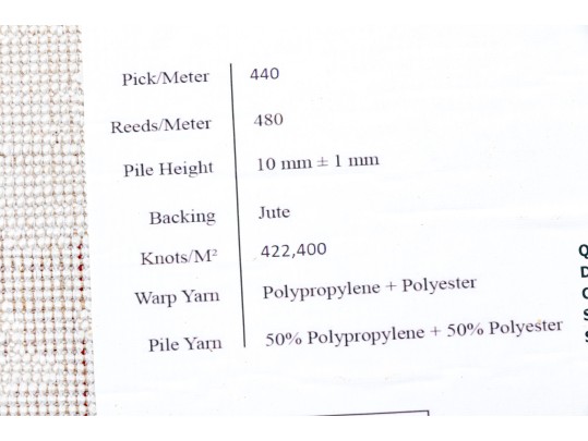 Finsbury Collection Loomed Polypropylene & Polyester Carpet, 9' X 12'