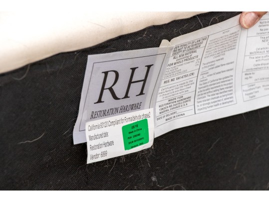 Restoration Hardware Belgian Classic Arm Roll Slip Covered Sofa