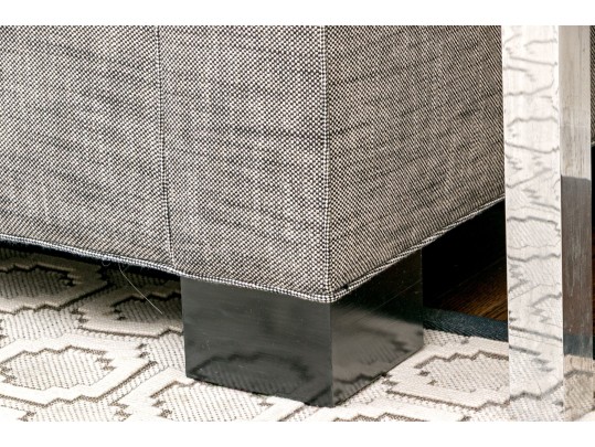 Handsome Narrow Upholstered Settee