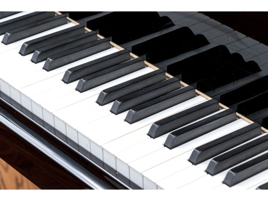 Pearl River Baby Grand Black Lacquered Piano With Piano Stool