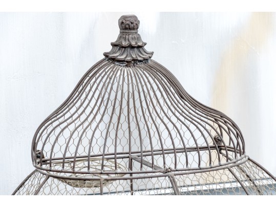 Fantastic Vintage Wire Birdcage With Removable Trays