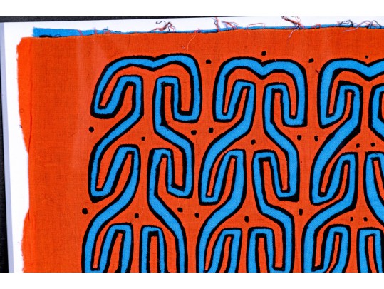 Three Embroidered Panels, Framed
