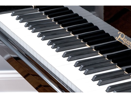 Pearl River Baby Grand Black Lacquered Piano With Piano Stool