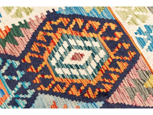Hand Woven Wool Pakistan Kazak Carpet, 4' X 6', New