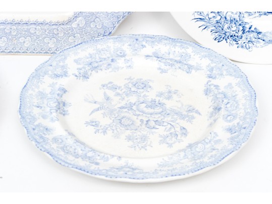 Variety Of Blue And White Transferware China Incl. Johnson Bros, Wedgwood, Formosa