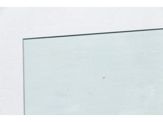 Contemporary Glass And Steel Firescreen 