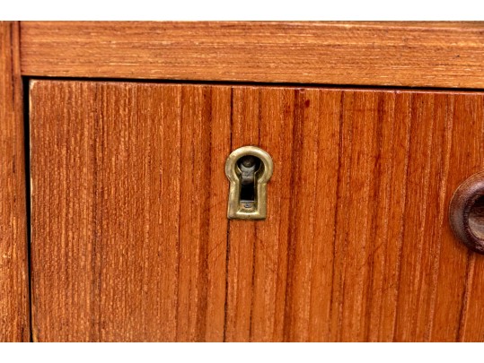 Mid Century Vintage Danish Teak Desk, Attributed To Arne Vodder