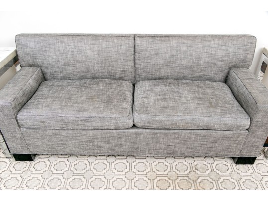 Handsome Narrow Upholstered Settee