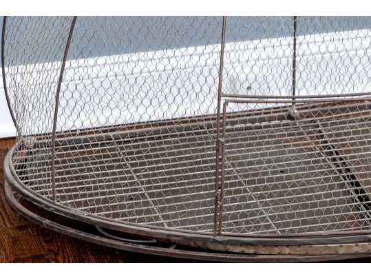 Fantastic Vintage Wire Birdcage With Removable Trays