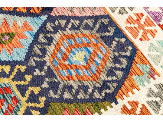 Hand Woven Wool Pakistan Kazak Carpet, 4' X 6', New
