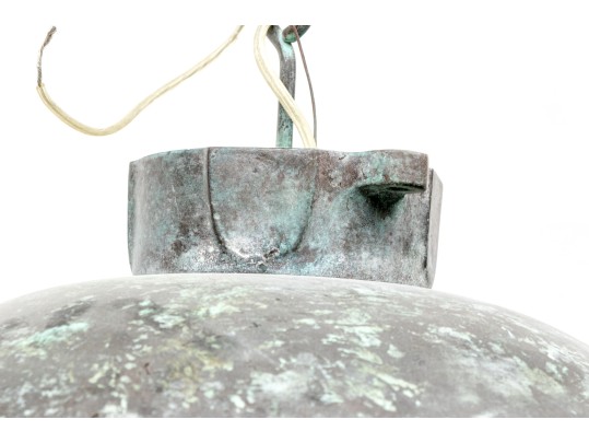 Pair Of Heavy Brass Urban Archaeology NY Nautical Pendant Lights