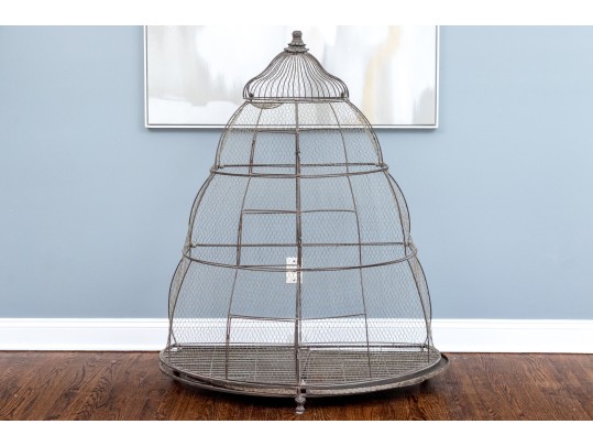 Fantastic Vintage Wire Birdcage With Removable Trays