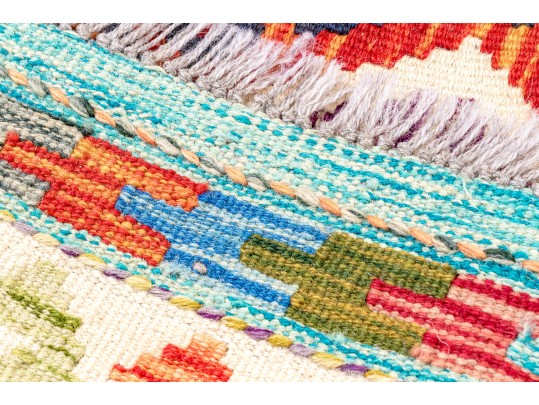 Hand Woven Wool Pakistan Kazak Carpet, 4' X 6', New