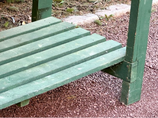 Green Finished Wooden Work Table