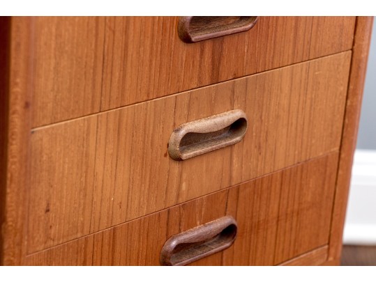Mid Century Vintage Danish Teak Desk, Attributed To Arne Vodder