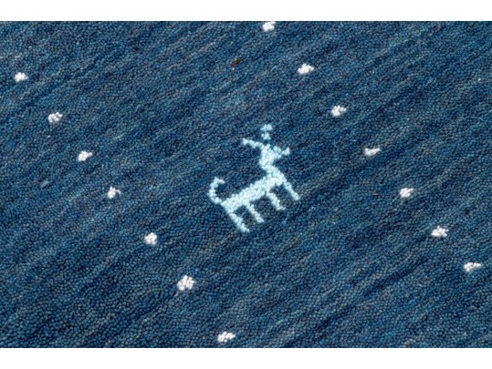 Soft Hand Woven Wool Indian Gabbeh Lori Accent Carpet, - 4' X 6' - NEW