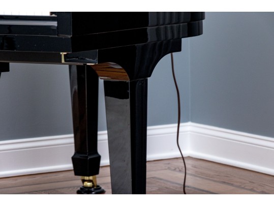 Pearl River Baby Grand Black Lacquered Piano With Piano Stool