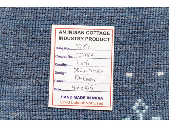 Soft Hand Woven Wool Indian Gabbeh Lori Accent Carpet, - 4' X 6' - NEW
