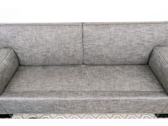 Handsome Narrow Upholstered Settee
