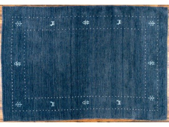 Soft Hand Woven Wool Indian Gabbeh Lori Accent Carpet, - 4' X 6' - NEW