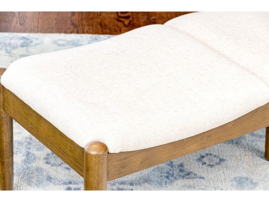 Stylish Mid-Century Modern Upholstered Bench