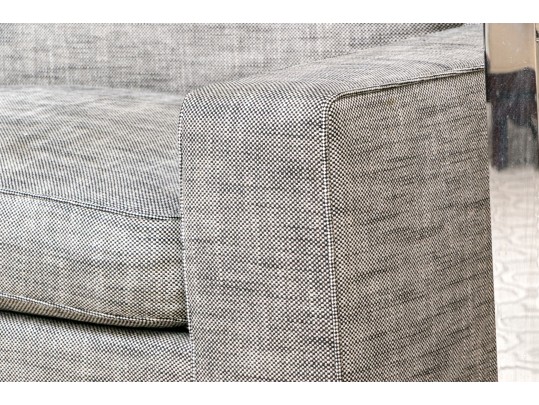 Handsome Narrow Upholstered Settee