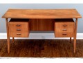 Mid Century Vintage Danish Teak Desk, Attributed To Arne Vodder