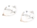 Pair Of Vintage Tiffany Makers Sterling Silver Peach Fruit Shaped Pin Dishes   2.40 Troy Ozs. 