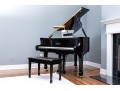 Pearl River Baby Grand Black Lacquered Piano With Piano Stool