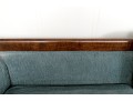 Vintage Wood Framed Upholstered Sofa