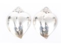 Pair Of Vintage Tiffany Makers Sterling Silver Peach Fruit Shaped Pin Dishes   2.40 Troy Ozs. 